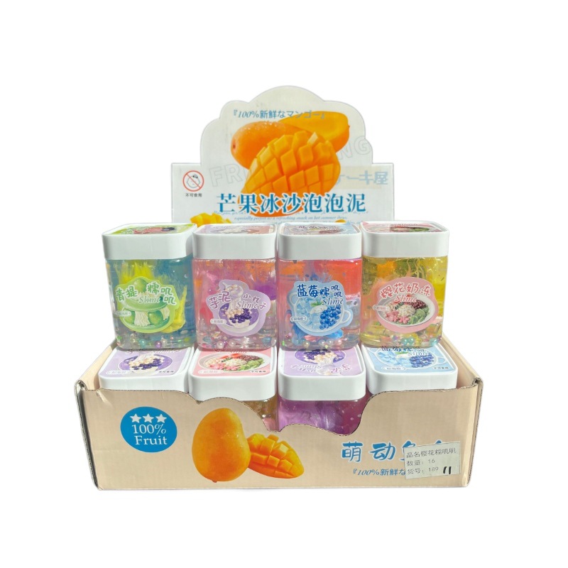 Explosión de alta permeabilidad y alto valor facial goma espumante para niños no pegajosos y seguro con 3C descomprimido slime falso agua al por mayor image 6
