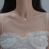 Metal pendant, necklace, chain for key bag , Korean style, simple and elegant design, internet celebrity