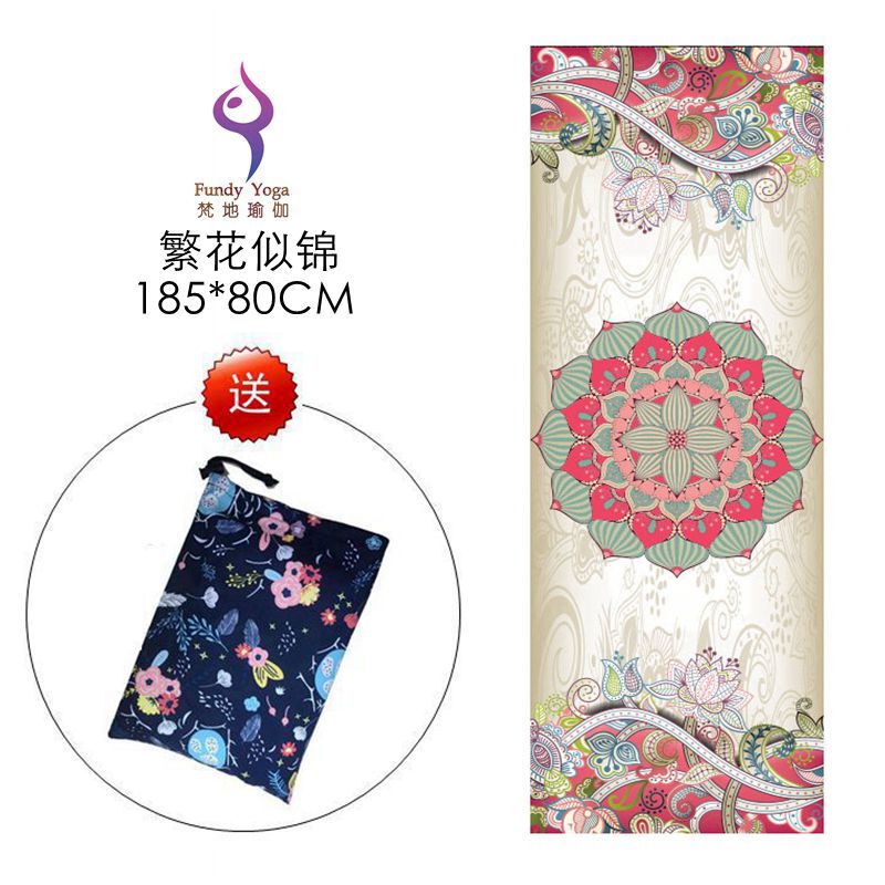 Yoga Towel Made of Sweat-Absorbent Material, Professional Yoga Mat Towel, Thick Printed Yoga Towel, Rest Blanket, Yoga Blanket