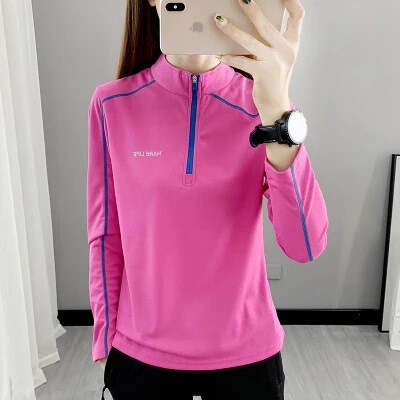 Outdoor Quick-drying Clothes Women's Long-sleeved T-shirt Sweat-absorbent Breathable Sunscreen Hiking Mountain Sports Quick-drying Top Summer Outdoor Quick-drying Clothes Women's Long-sleeved T-shirt Sweat-absorbent Breathable Sunscreen Hiking Mountain Sports Quick-drying Top Summer