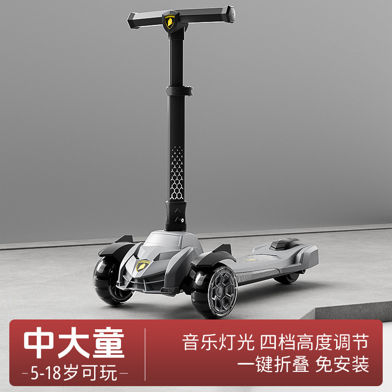 中大童稳固防侧翻溜溜车滑板车 儿童代步滑板车耐磨减震 便携出行|undefined
