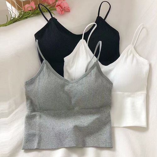 Bottoming shirt, women's camisole, beautiful back sports vest, no rims, tube top underwear, small breast push-up camisole, women's inner wear