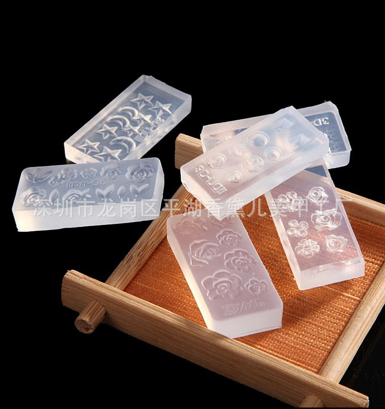Nail silicone mold three-dimensional flower animal nail drill quick nail polish gel available at an affordable price