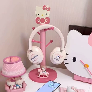 Деревянная подставка-органайзер с Hello Kitty для наушников