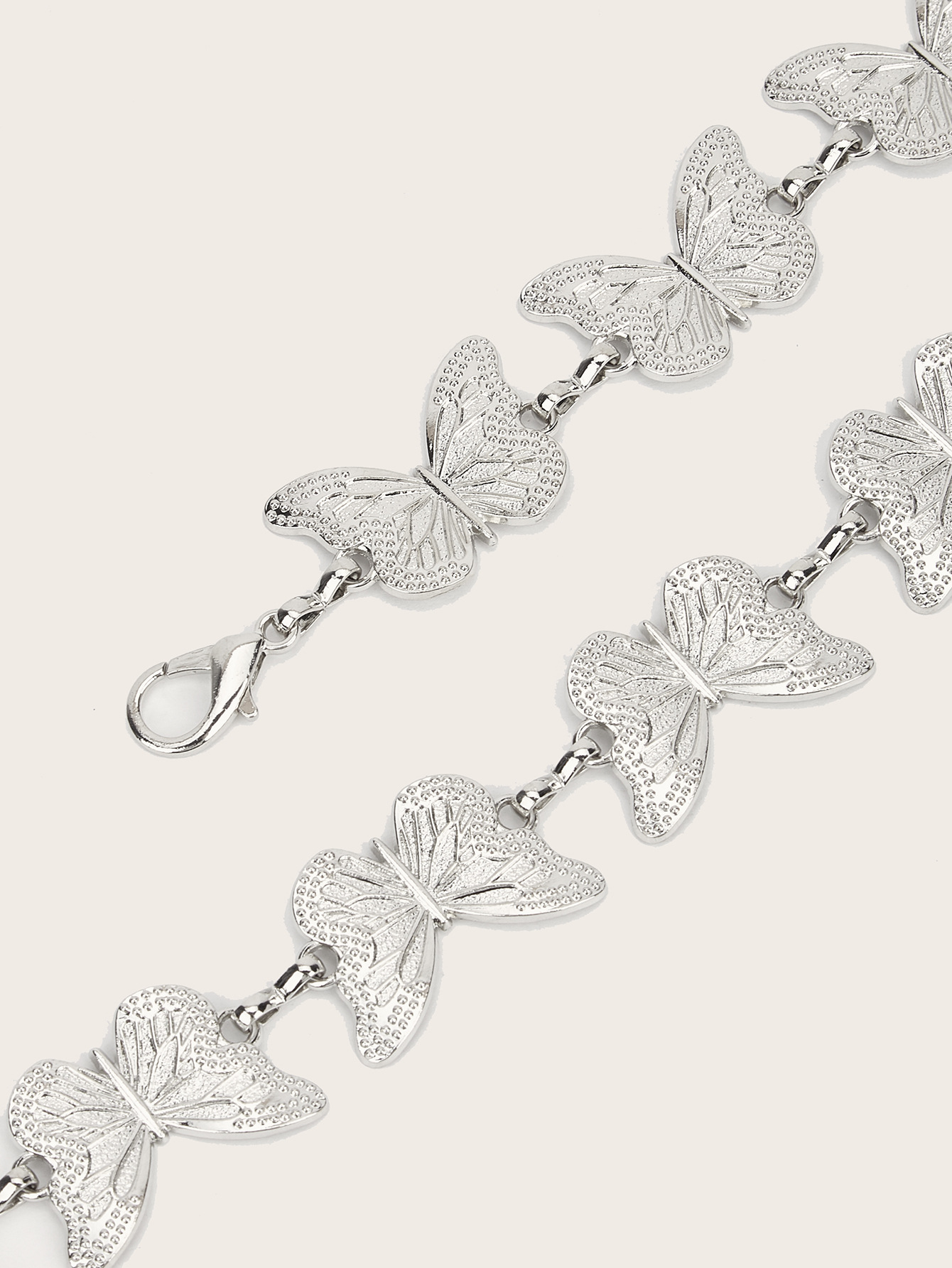 90g Weight Waist Chain Classification 1 Piece Quantity Casual, Daily, Shopping Occasion Metal Material Butterfly Pattern Women's Gender IG Style Style Gold, Silver Color Wholesale Jewelry IG Style Butterfly Metal Waist Chain 3