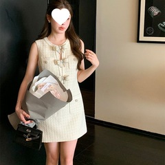 富家千金小香立体蝶結び透かし彫りのスカート