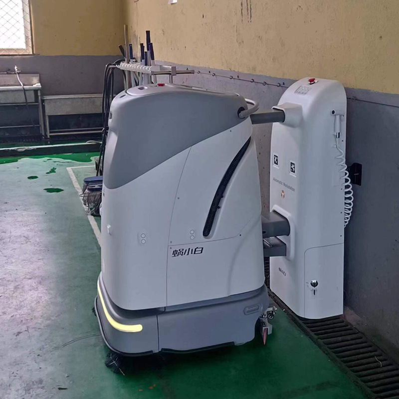 Wise Walker Worm White SC50 Intelligent Unmanned Washing Machine Self-Walking Automatic Driving Washing and Cleaning Robot