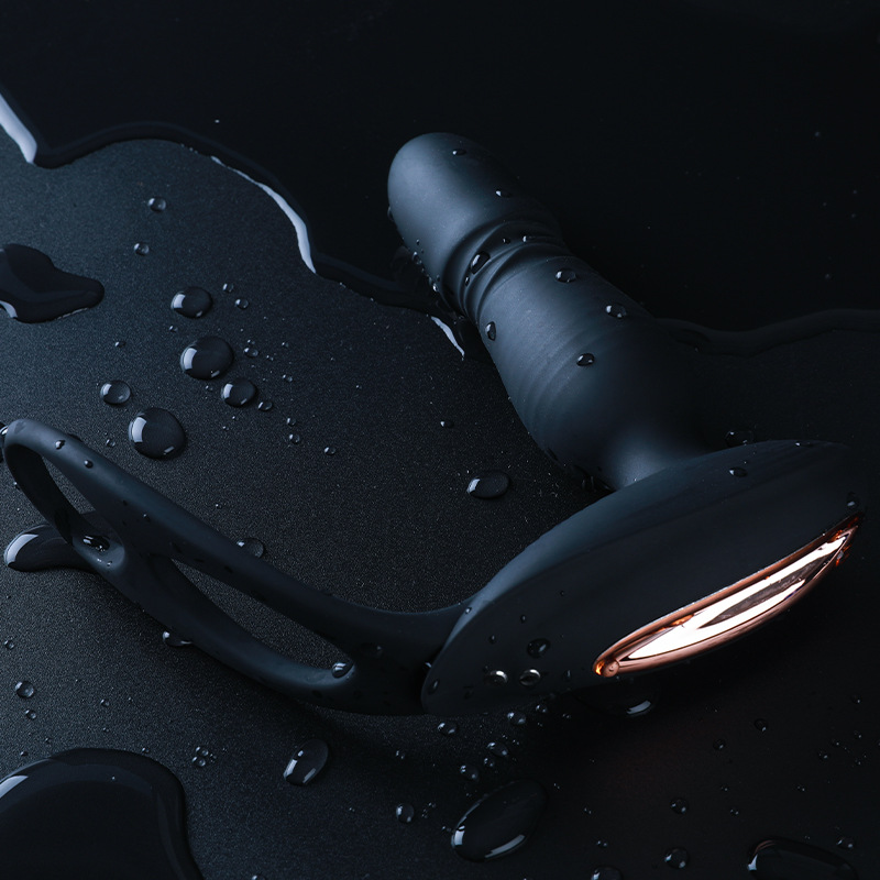 男用無線遙控智能伸縮前列腺按摩器男性電動(dòng)震動(dòng)肛塞可穿戴自慰器