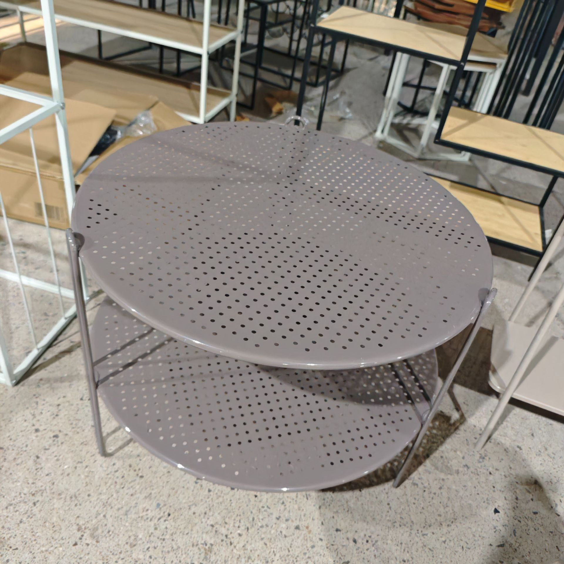 Mesa redonda simple al aire libre, mesa de juegos de mesa de ajedrez y tarjetas gruesas, mesa plegable de ocio multipropósito moderna