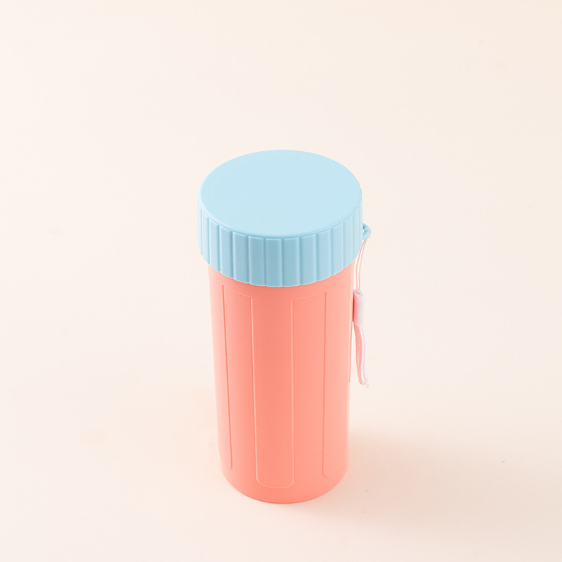 Caja de almuerzo de plástico creativo de dibujos animados puede calentarse por microondas, caja de almuerzo portátil, taza de agua, regalo