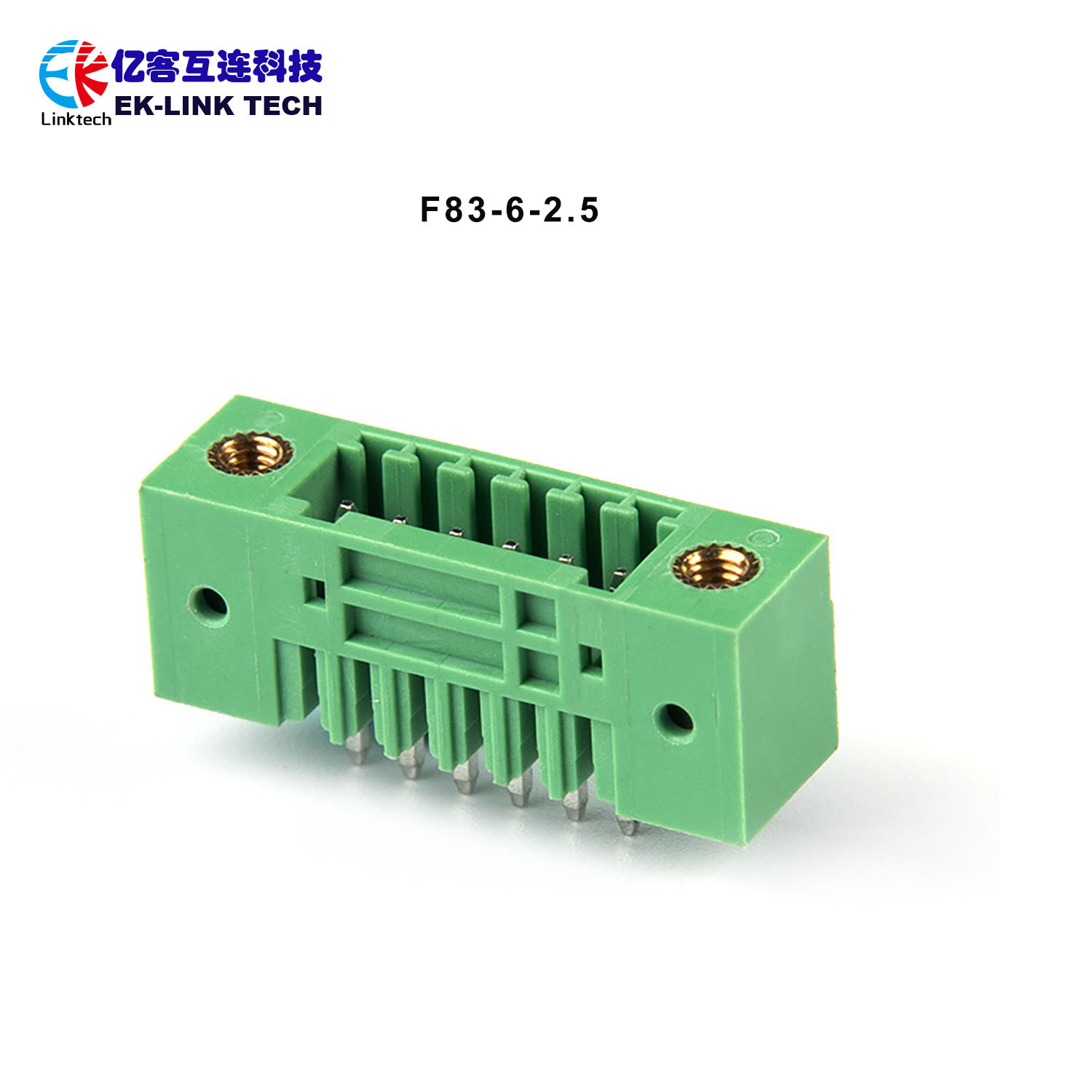F83-6-2.5 间距2.5mm插座/插拔式接线端子 智能工控安防连接器