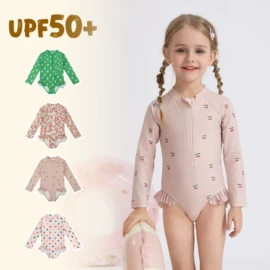 儿童泳衣;儿童帽;连体泳衣