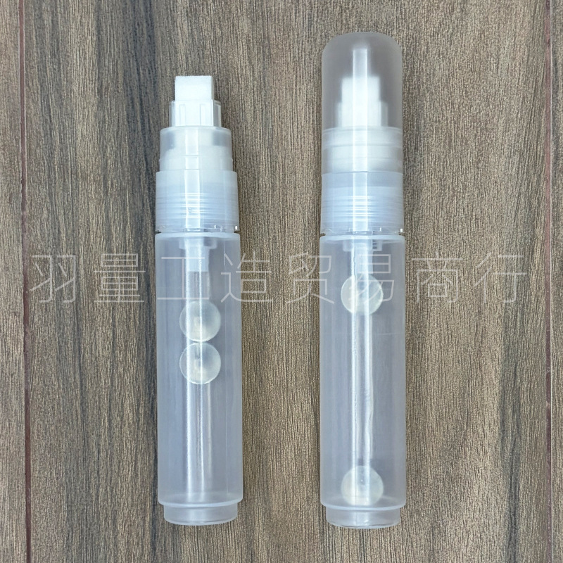 10mm tip paint marker with a push-button valve for ink dispensing, DIY refillable marker pen, empty tube marker, marker pen accessories