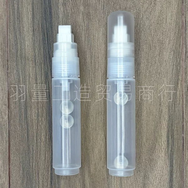 10mm tip paint marker with a push-button valve for ink dispensing, DIY refillable marker pen, empty tube marker, marker pen accessories