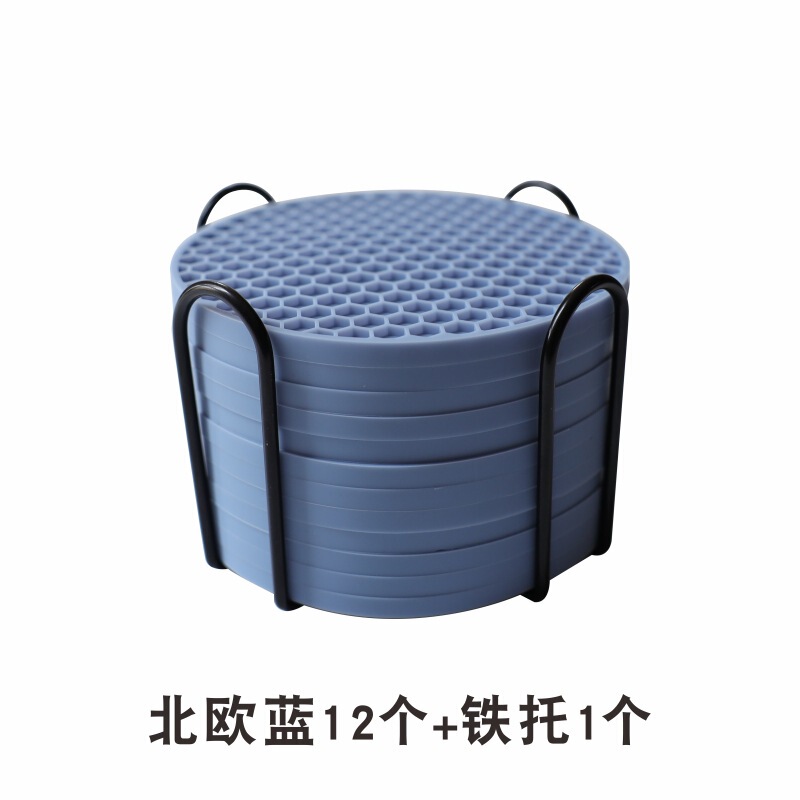 硅胶杯垫蜂窝食品级防滑餐垫耐高温防水隔热垫厂家批发|undefined