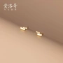 双层镶钻不用简约耳钉