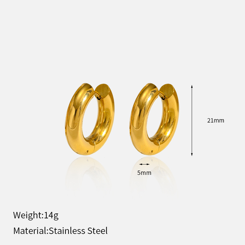 Round earrings
