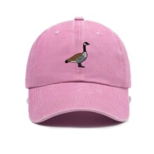 跨境水洗棒球帽女加拿大鹅印花 Canada 春夏季弯檐户外遮阳帽子