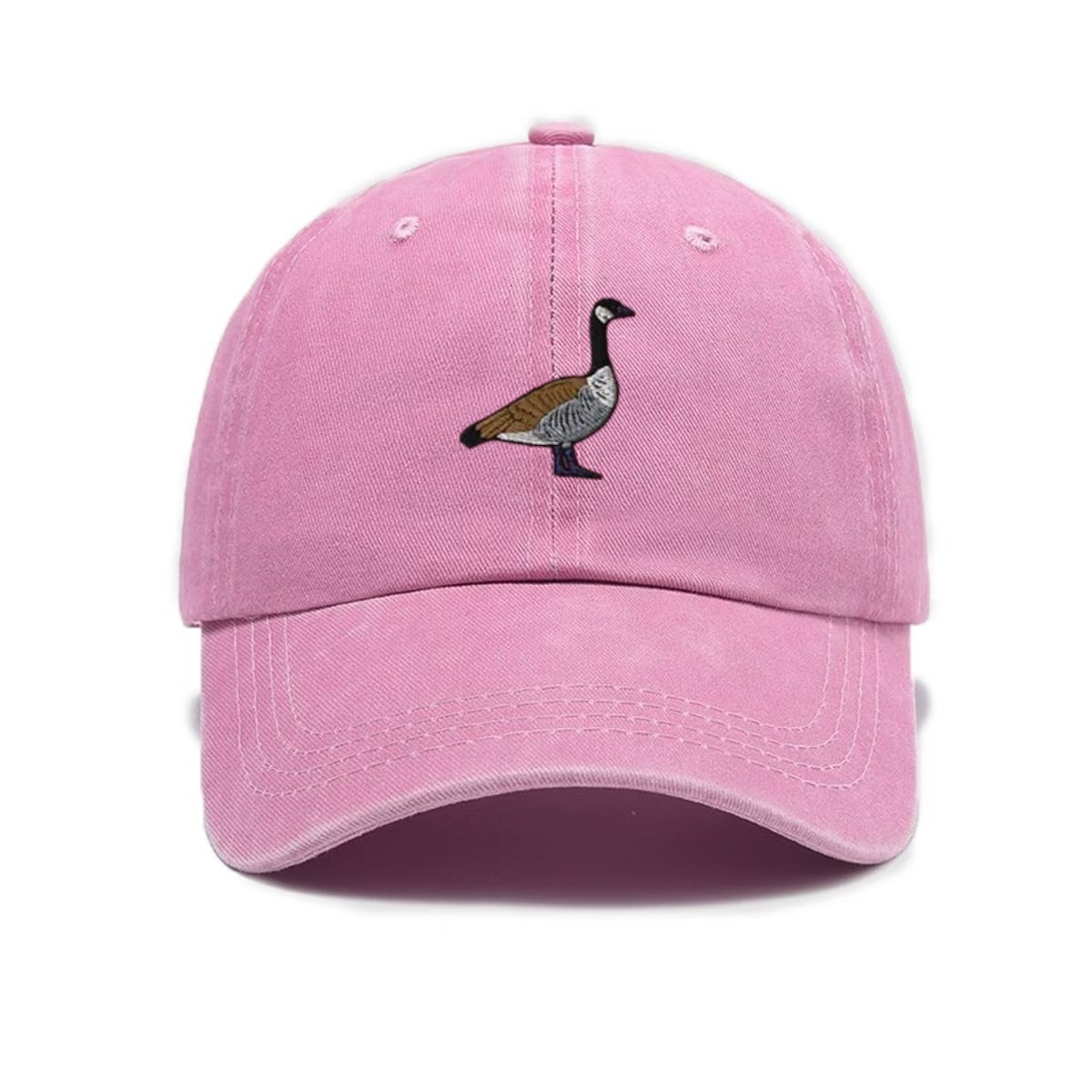 跨境水洗棒球帽女加拿大鹅印花 Canada 春夏季弯檐户外遮阳帽子