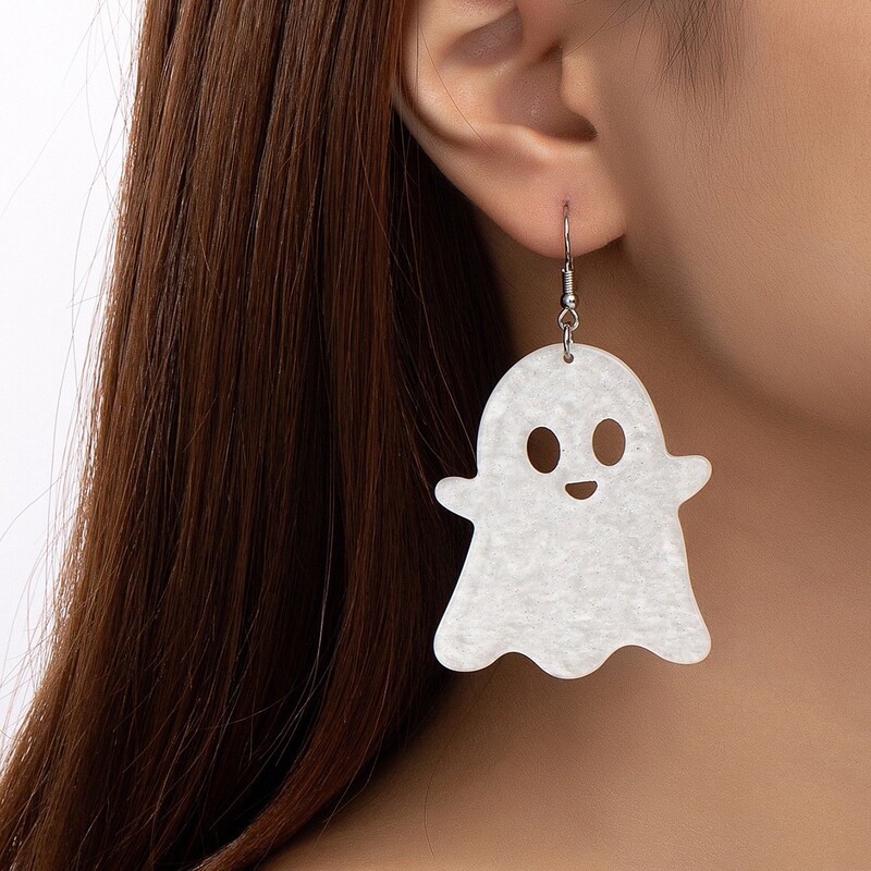 ヨーロッパとアメリカのクロスボーダーレディースハロウィンファッションさまざまなシンプルなニッチデザイン新しいゴーストイヤリングパーティーパーティー|undefined