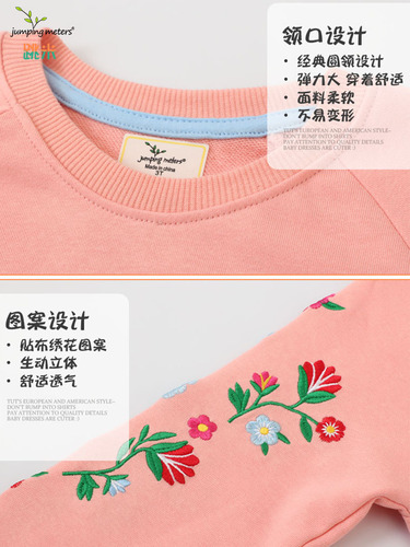 Autumn new products children's sweaters European and American style children's pullover baby outer coat knitted sweaters embroidery picture