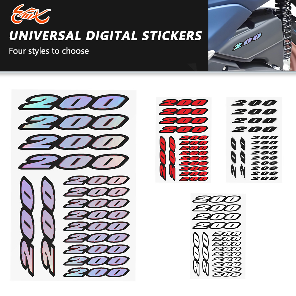Aplicable a TW200 WR200R IT200 SR CT 200 DR200D / E pegatinas digitales universales para motocicletas
