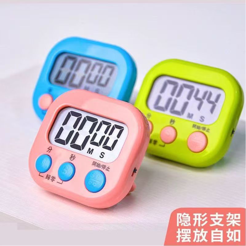 タイマーキッチン多機能大画面タイマーリマインダーサウンド学生カウントダウンタイマー電子目覚まし時計ストップウォッチ|undefined