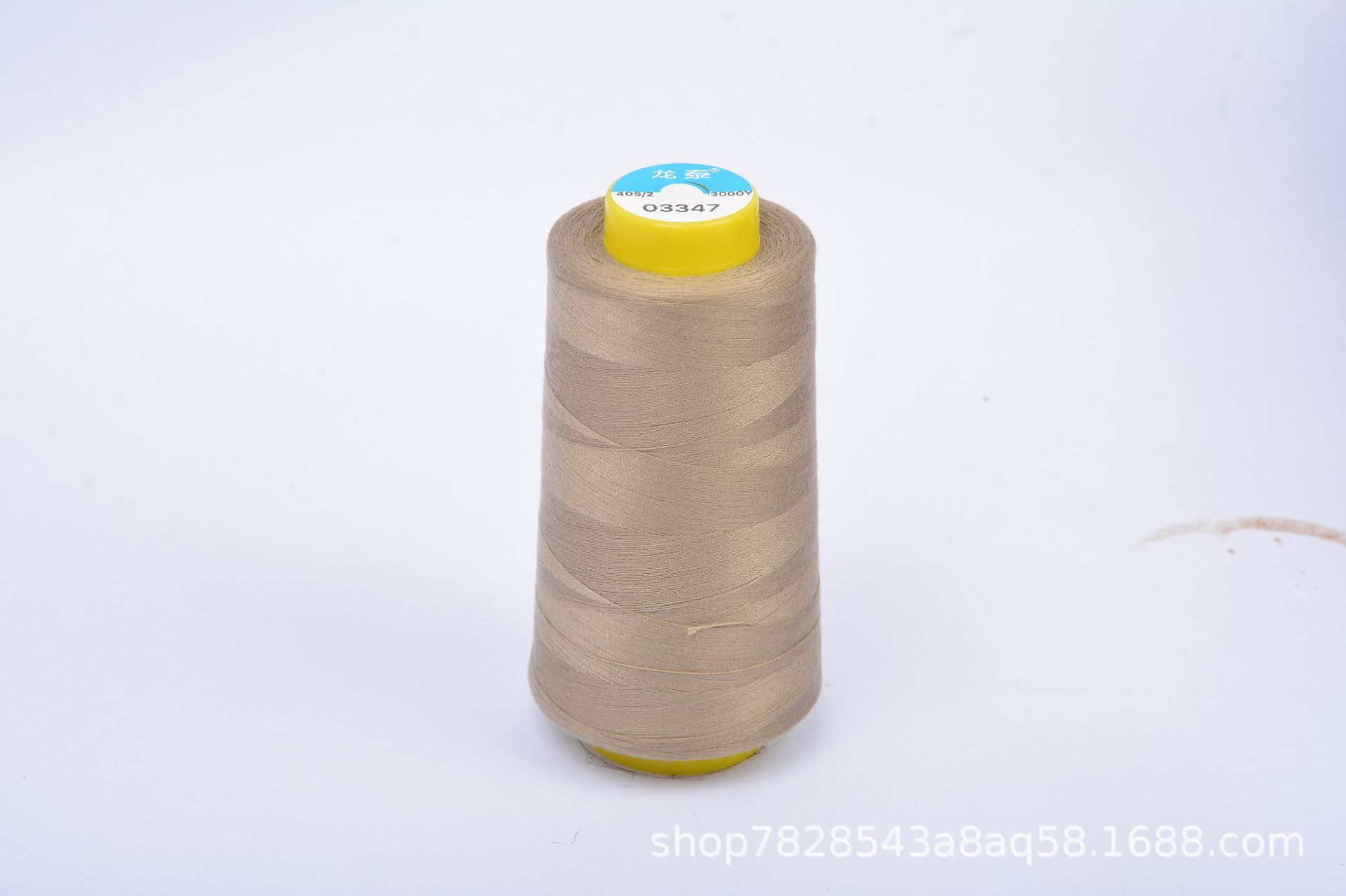 402 Liu Qing 3000 yardas línea de costura serie marrón línea especial de fábrica de ropa línea de máquina de coser de alta velocidad