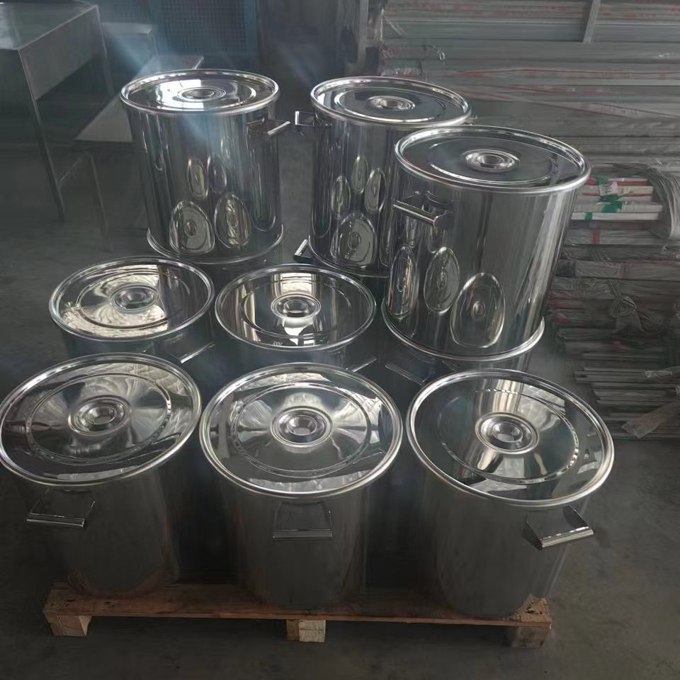 不锈钢桶 SUS304 桶口把手满焊无死角 无尘车间 制药车间 食品
