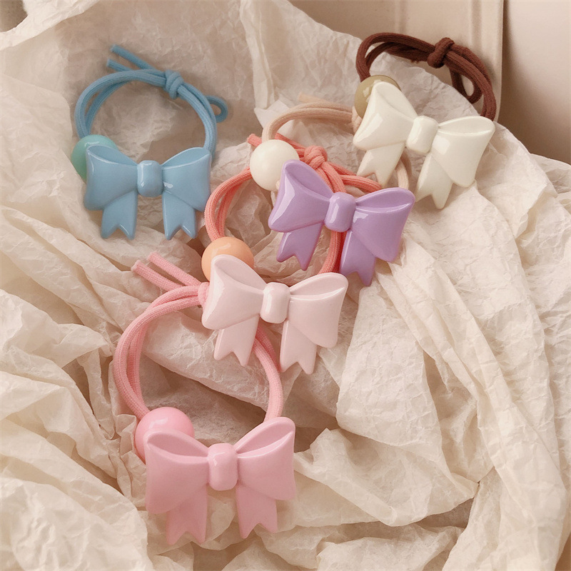 Cuerda para el cabello con lazo de temperamento de alta calidad coreana, cola de caballo, bola baja, cuerda para la cabeza, banda elástica alta, lazo para el cabello, accesorios para el cabello