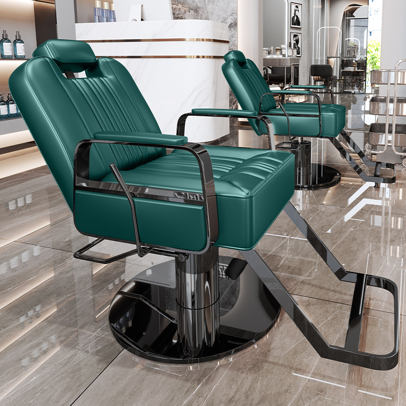 La peluquería de alta gama puede bajar la silla de peluquería, la silla de corte de pelo de teñido en caliente giratorio de elevación especial para la peluquería de alto perfil, simple image 36