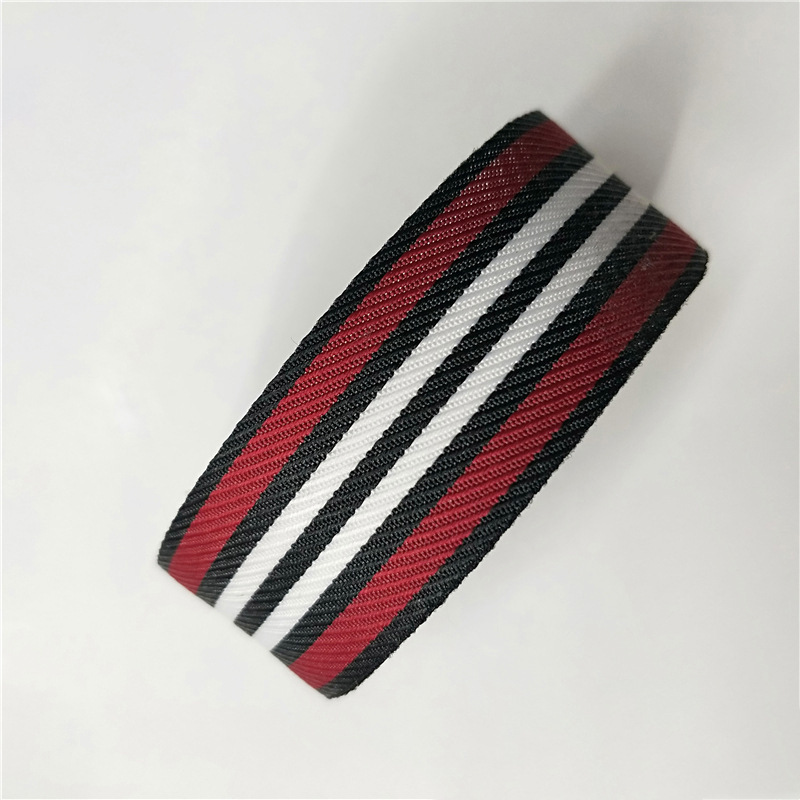 100D banda de banda de poliéster densa tricolor banda de banda de banda de banda lateral ropa bolsa accesorios en stock al por mayor