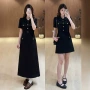 显瘦高腰夏季大码连衣裙