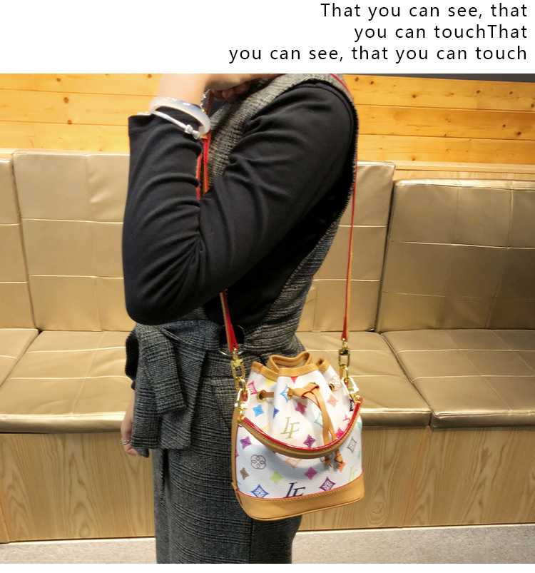 Túi bucket da thật mini nữ đeo chéo xách tay phong cách cao cấp — Nhiều màu chi tiết 9