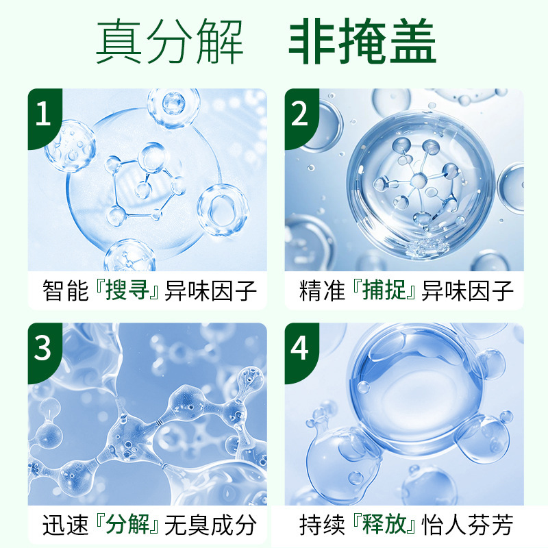 抖音爆款爱恩倍栀子香氛空气清新剂室内卫生间除臭500g*2瓶代发|undefined