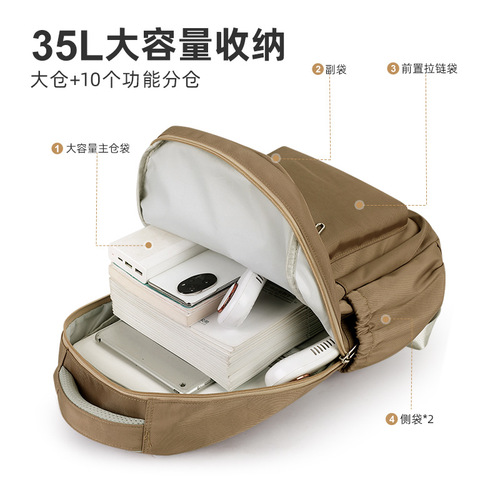 New Street Style Trendy Minimalist Print Cool Backpack College Style Large Capacity Lightweight School Trip Dual Shoulder Bag