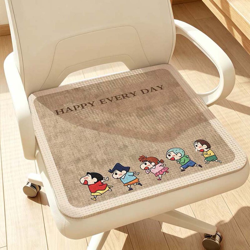 Cartoon ice silk seat cushion, breathable office computer chair pad, easy to clean for home use, student classroom seat cushion, direct supply from manufacturer Cartoon ice silk seat cushion, breathable office computer chair pad, easy to clean for home use, student classroom seat cushion, direct supply from manufacturer