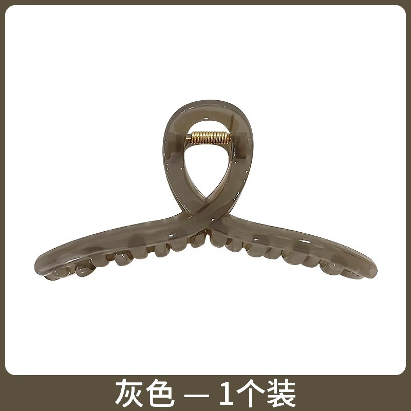 气质抓夹超大号发量多新款简约发夹后脑勺鲨鱼夹卡通小狗饼干头饰|undefined
