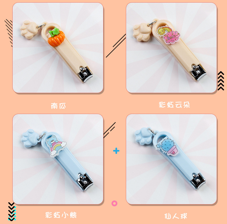 Cartoon Pattern Pendent Large Stainless Steel Nail Clipper display picture 4