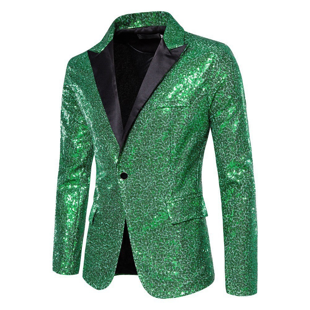Blazer da uomo con paillettes giacca smoking luminosa eventi_voghion.com