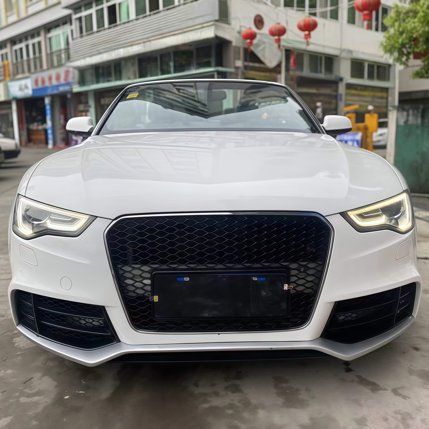 Suitable for Audi A5 Models from 2012-2016, Modification and Upgrade to Rs5 Body Kit, Including Front and Rear Bumpers with Grille