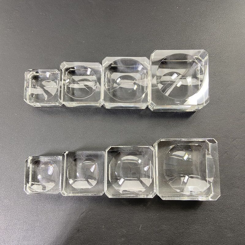 Side Length 2.5~4cm K9 Glass Base Crystal Ball Display Stand Round Ball Display Stand Jewelry Storage Ornaments