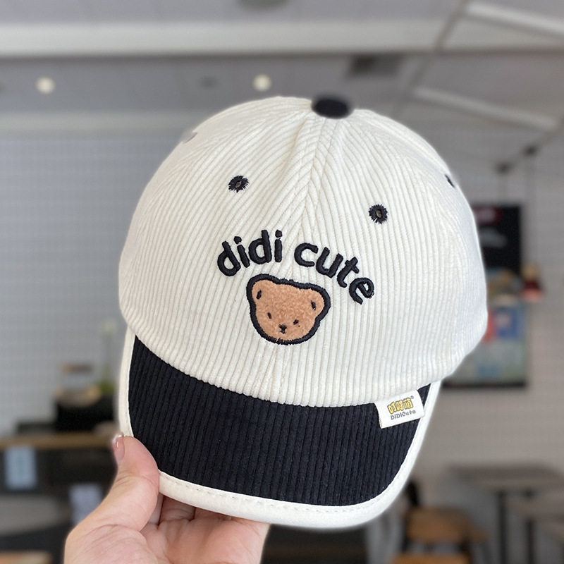 Primavera y otoño sombreros infantiles coreanos sombreros de lengua de pato para bebés de otoño y invierno de velcro para bebés de béisbol