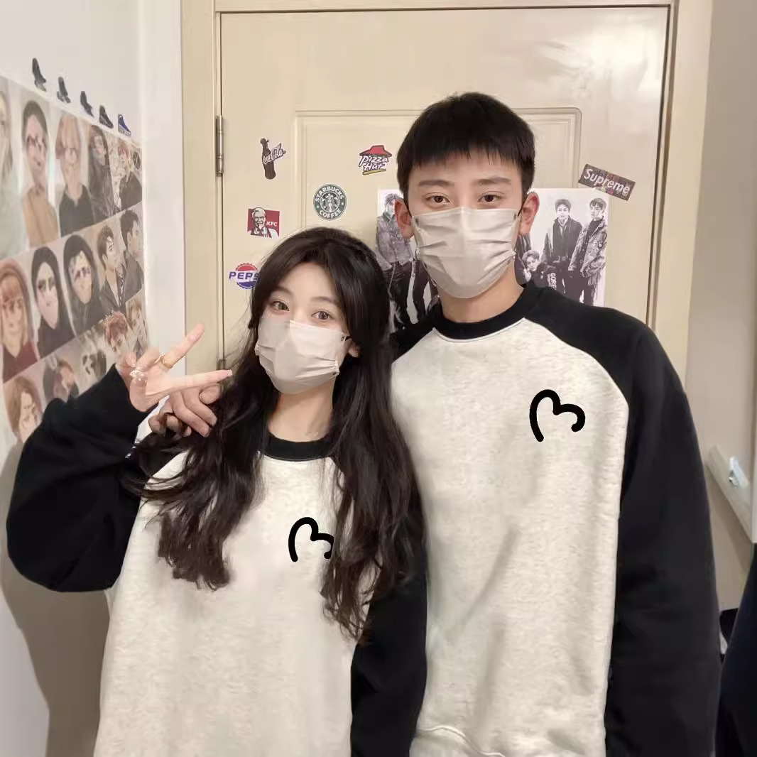 커플 조끼 가을과 겨울 기모 2024 새로운 가을 후드 루라 하이 엔드 틈새 특별 옷