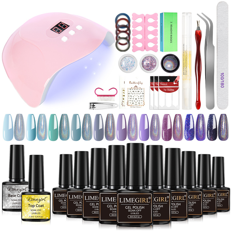 10 Unids Esmalte de Uñas traje de pegamento herramientas de uñas conjunto completo X5 X3 lámpara de sellado capa de pegamento inferior conjunto completo transfronterizo exclusivo para en stock