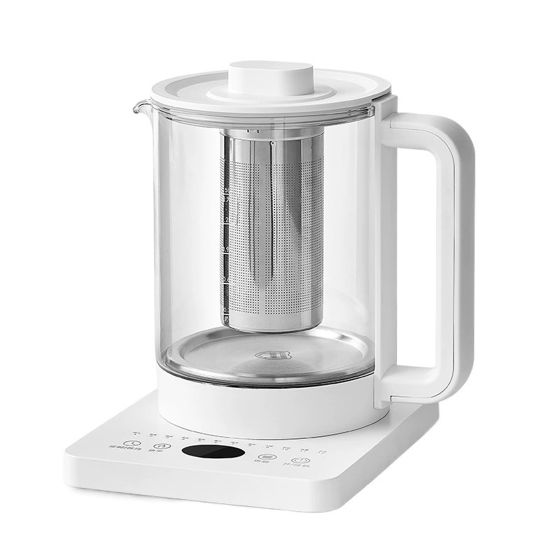 olayks L'Orek Health Bo Furnishing Multifunctional Small Automatic Office Boil Flower Teapot Glass Tea