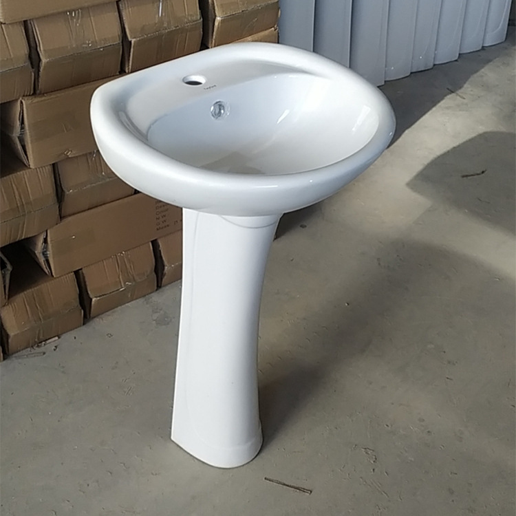 Bathroom Vertical Washbasin Wc Bathroom Washbasin Toilet Ceramic Single Hole Washbasin Chaozhou Washbasin