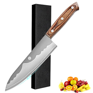 Customized Hot-Selling Chef's Knife with Integrated Color Wood Handle Chef's Knife High Carbon Steel Japanese Kitchen Knife Kitchen Knife Wholesale