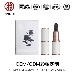 贴牌OEM 代加工黑玫瑰臻萃持妆口红持久防水清透不易沾杯唇膏定制