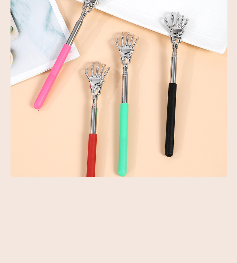 Stainless Steel Extendable Back Scratcher Massage Tool Ghost Hand Design for Home Use preparation